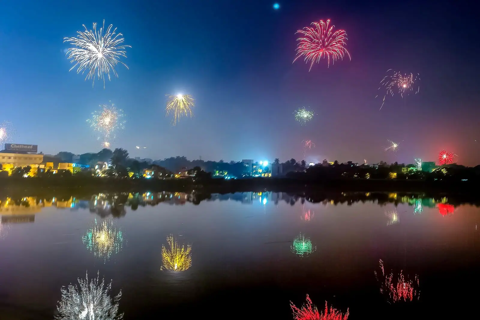 Fireworks over Chennai during Deepavali. The Supreme Court says it will consider fixed time windows for bursting crackers rather than allow it round the clock.